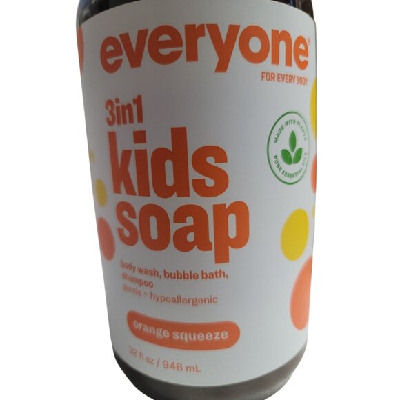 2 Pk with pumps Everyone 3-in-1 Kids Soap Body Wash Bubble Bath Shampoo 32 Ounce - Picture 4 of 5